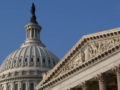 C&uacute;pula del Capitolio del Congreso de Estados Unidos, en Washington DC.