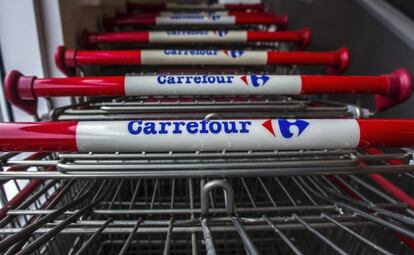Carritos de compra de la compa&ntilde;&iacute;a Carrefour.