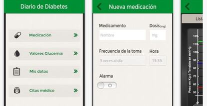 Captura de pantalla de la aplicaci&oacute;n &#039;FEDEdiabetes&#039;.