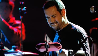El baterista Antonio Sánchez en una actuación.