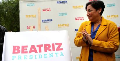 Beatriz S&aacute;nchez, candidata a la presidencia de Chile por el Frente Amplio