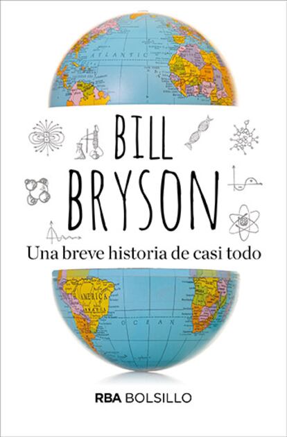 Portada de 'Una breve historia de casi todo', de Bill Bryson.