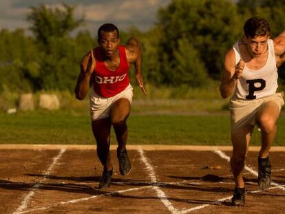 Stephan James, como Jesse Owens en &#039;El h&eacute;roe de Berl&iacute;n&#039;.