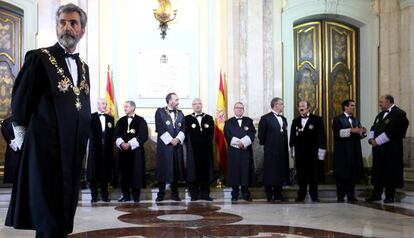 Apertura de un año judicial, en Madrid.