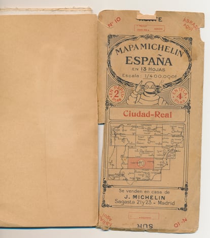 Cover of a road map of Ciudad Real, which was inside the inherited suitcase.