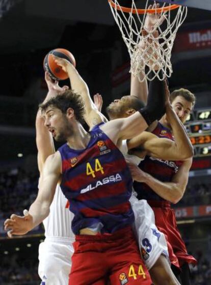 Tomic, en el partido ante el Madrid.