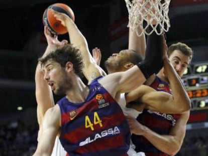 Tomic, en el partido ante el Madrid.