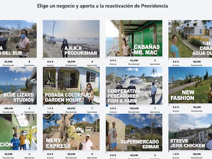 Estos son algunas de las pequeñas empresas que se pueden apoyar en www.reacivaprovidencia.co