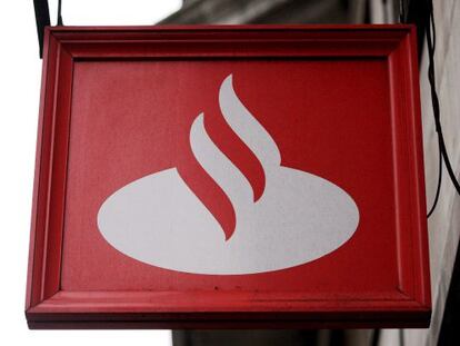 El logotipo del banco Banco Santander. EFE/Archivo