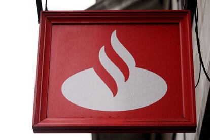 El logotipo del banco Banco Santander. EFE/Archivo