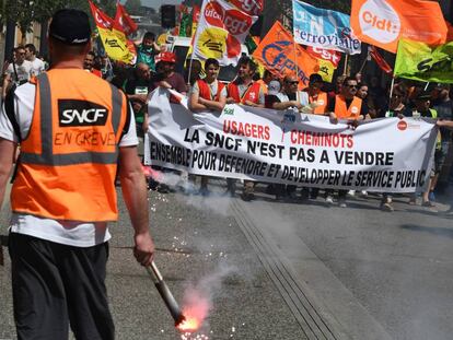 Manifestación  en Toulouse, Francia.