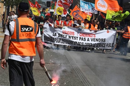 Manifestación  en Toulouse, Francia.