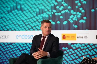Borja Cabezón, Consejero delegado de ENISA, interviene en una conversación del encuentro de Creo 2025 en el Hotel Palace en Madrid. 