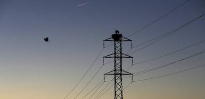 Torres de un tendido eléctrico.