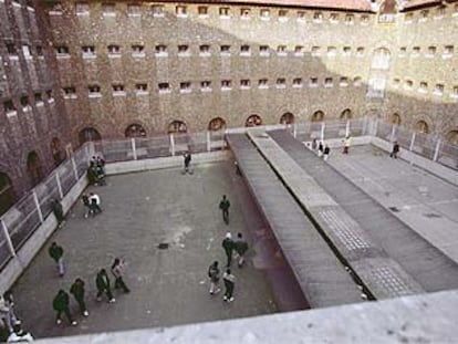 Patio de la prisión de La Santé, en París, de la que consiguió escapar en agosto pasado Ismael Berasategi.