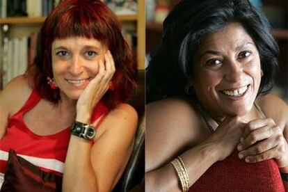Las escritoras Rosa Montero (izquierda) y Almudena Grandes, que publican los libros 'Historia del rey transparente' y 'Estaciones de paso', respectivamente.