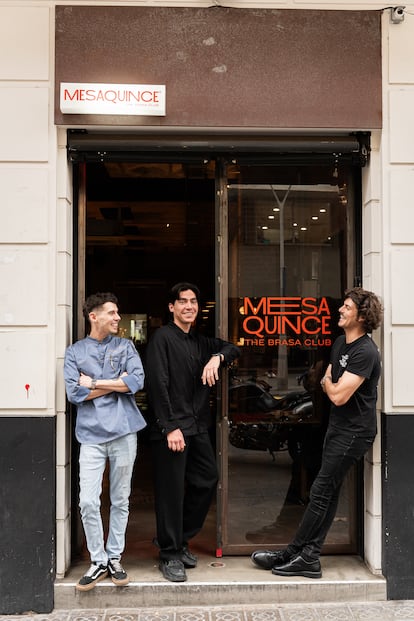 La entrada del restaurante Mesa Quince de Barcelona.