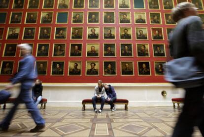 Portraits of Russian generals in the Hermitage, Saint Petersburg.