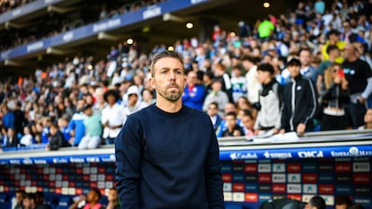 Luis García, el pasado mes de abril, antes del partido contra el Athletic.