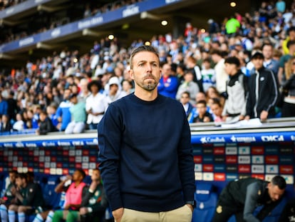 Luis García, el pasado mes de abril, antes del partido contra el Athletic.