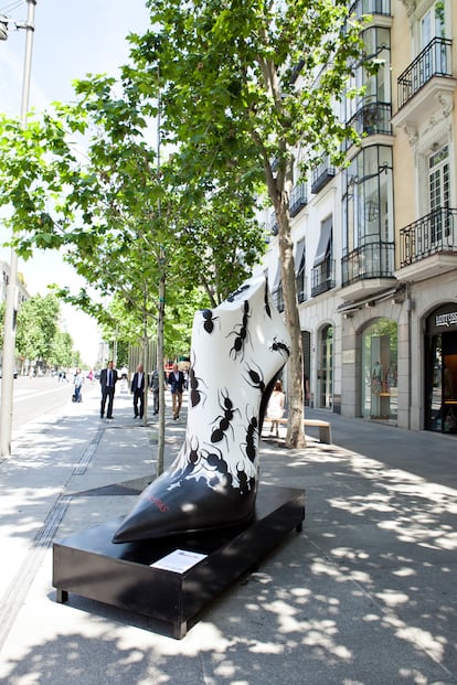 Una de las muestras de la exposición Zapatos de España inaugurada con motivo del Madrid Sunday Shopping by S Moda y organizada por el FICE.