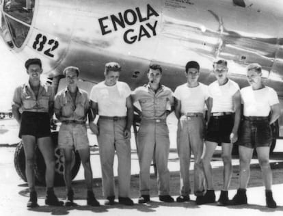 Tripulación del 'Enola Gay', el avión que lanzó al bomba sobre Hiroshima.