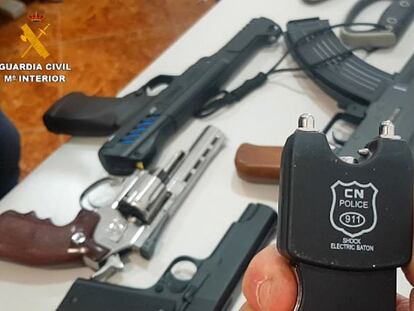 Armas sustraídas a los captores de un camarero en la Operación Marbellus.