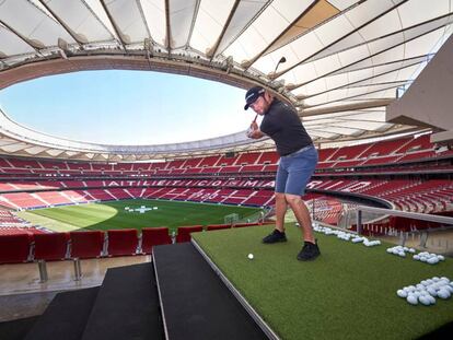 Jon Rahm, en el Wanda Metropolitano.