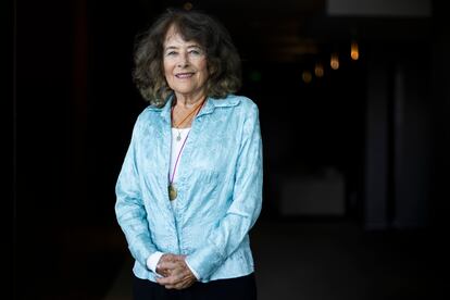 Margarita Bermúdez en la Feria Internacional del Libro de Guadalajara.