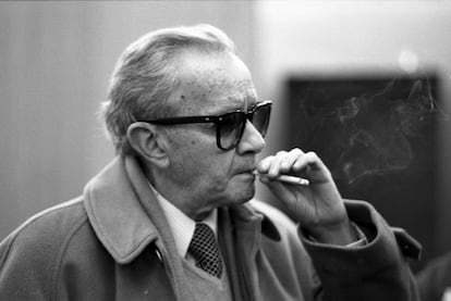 El escritor mexicano Juan Rulfo, en una fotografía de 1985.