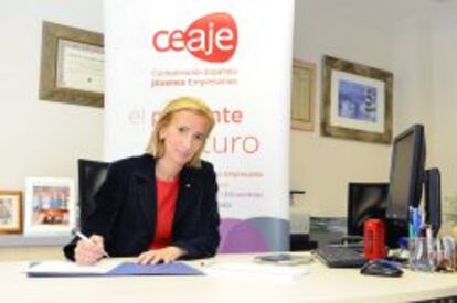 Pilar Andrade, presidenta de la Confederaci&oacute;n Espa&ntilde;ola de J&oacute;venes Empresarios (Ceaje).