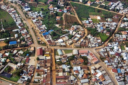 La ciudad de Lusaka (Zambia).