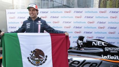 El piloto mexicano de F1 Sergio Pérez.