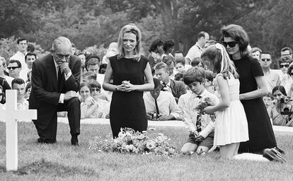 Kennedy Family At RFK's Burial