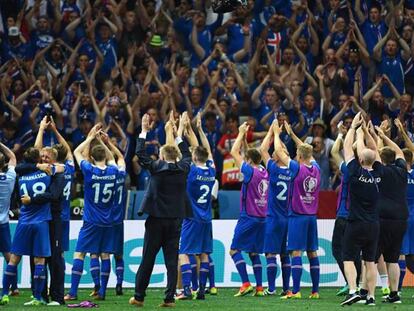 Enfrentamiento de cuartos de final entre Islandia y Francia en la Eurocopa