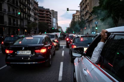 Atasco en Barcelona