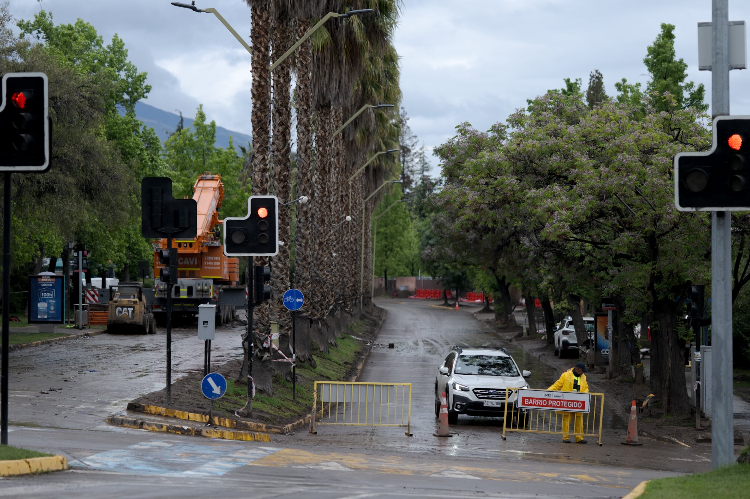 Sistema frontal: alerta roja en Santiago por granizos, truenos e intensas lluvias
