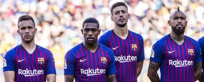 Arthur, Malcom, Lenglet i Vidal, al Trofeu Joan Gamper.