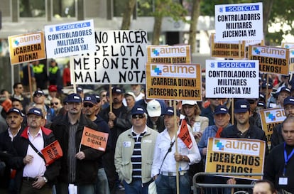 Manifestaci&oacute;n convocada por la Asociaci&oacute;n Unificada de Militares Espa&ntilde;oles (AUME).