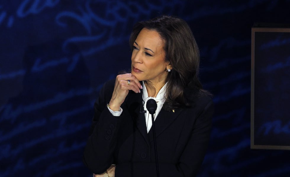 Kamala Harris reacciona a los dichos de Trump.