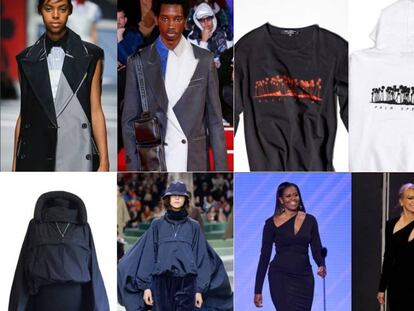 Algunas de las imágenes que la cuenta de Instagram @diet_prada publica para denunciar parecidos entre prendas de distintas marcas.