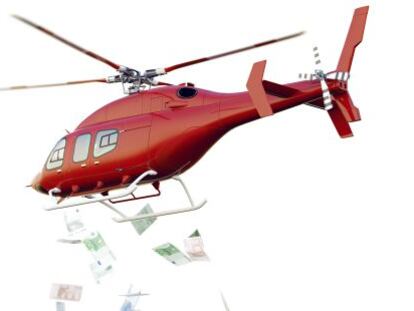 Los tipos bajos y el ‘helicóptero del dinero’