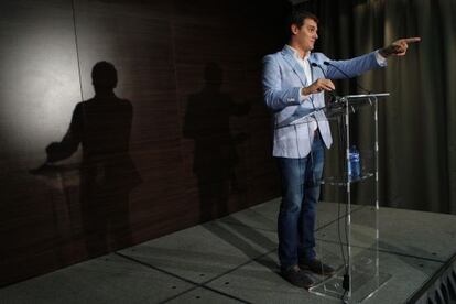 Albert Rivera, durante su presentaci&oacute;n como candidato. 