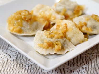 Pierogi, empanadas tradicionales polacas, del restaurante La Polonesa.