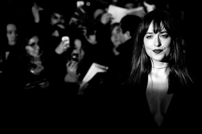 La actriz, Dakota Johnson, protagonista del film '50 sombras de Grey'.