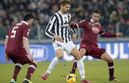 Llorente, en un partido frente al Torino.