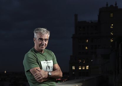 El periodista Carles Francino, el jueves en la terraza de la Cadena SER en Madrid.