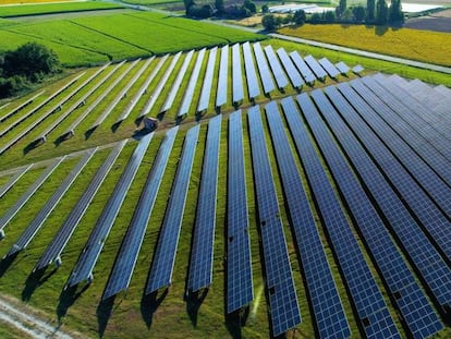 Planta de energía solar de Amazon.