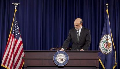 El presidente de la Reserva Federal de EE UU, Ben Bernanke.