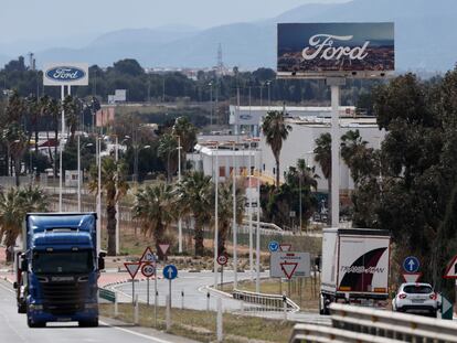 Vista exterior de la fábrica de Ford España en Almussafes (Valencia).
